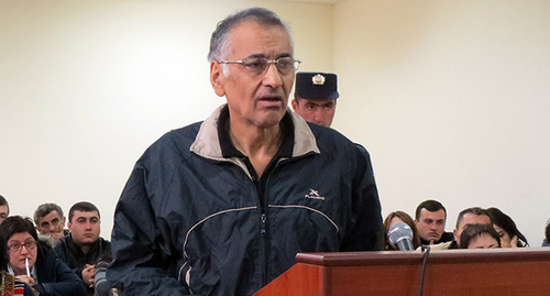 The defendant Dilkham Askerov. Stepanakert, Nagorno-Karabakh. October 28, 2014. Photo by Alvard Grigoryan for the "Caucasian Knot" The defendant Dilkham Askerov. Stepanakert, Nagorno-Karabakh. October 28, 2014. Photo by Alvard Grigoryan for the "Caucasian Knot"