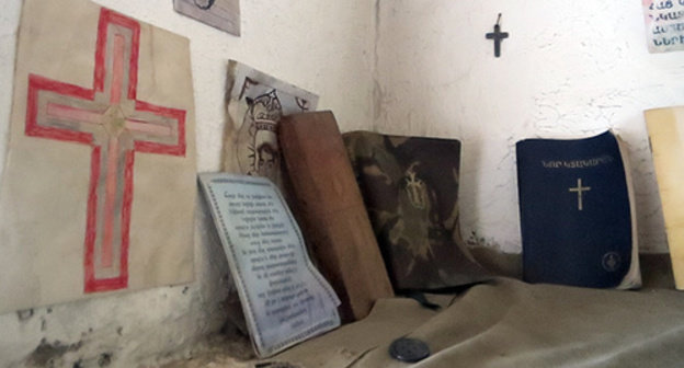 Spiritual area in a combat position of Nagorno-Karabakh. Photo by Alvard Grigoryan for the "Caucasian Knot" Spiritual area in a combat position of Nagorno-Karabakh. Photo by Alvard Grigoryan for the "Caucasian Knot"