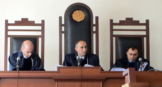 The Court of Appeal session started at 10 am under the chairmanship of the judge Norayr Grigoryan. Nagorno-Karabakh, Stepanakert, February 26, 2015. Photo by Alvard Grigoryan for the "Caucasian Knot"