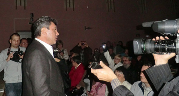 Boris Nemtsov at the "Conference of the civil activists" on October 16, 2011, Krasnodar. Photo by Natalya Dorokhina for the "Caucasian Knot" Boris Nemtsov at the "Conference of the civil activists" on October 16, 2011, Krasnodar. Photo by Natalya Dorokhina for the "Caucasian Knot"