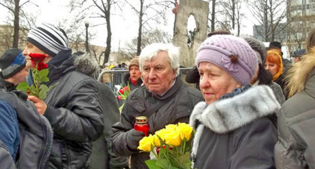 Boris Nemtsov’s memorial service, Moscow, March 1, 2015. Photo by the ‘Caucasian Knot’ correspondent. Boris Nemtsov’s memorial service, Moscow, March 1, 2015. Photo by the ‘Caucasian Knot’ correspondent.