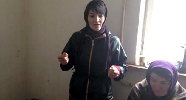 Hunger striker Elmira Bagirchaeva. Photo by Patimat Makhmudova for the ‘Caucasian Knot’. Hunger striker Elmira Bagirchaeva. Photo by Patimat Makhmudova for the ‘Caucasian Knot’.