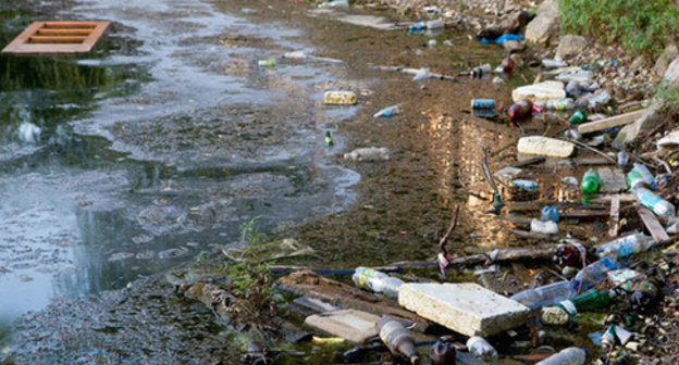 Garbage on the shore of Lake Karasun in Krasnodar. Photo: Yuliya Simatova / Yugopolis