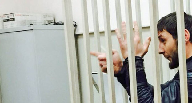 Zaur Dadaev in the court room. Moscow, March 8, 2015. Photo by the "Caucasian Knot" Zaur Dadaev in the court room. Moscow, March 8, 2015. Photo by the "Caucasian Knot"