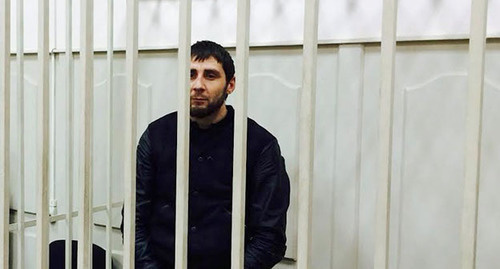 Zaur Dadaev in the court room. Photo by Yuliya Buslavskaya for the "Caucasian Knot" Zaur Dadaev in the court room. Photo by Yuliya Buslavskaya for the "Caucasian Knot"