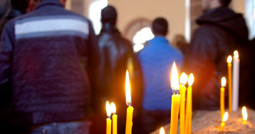 Candles in St.Nishan Church, Gyumri, January, 2015. Photo by Narek Tumasyan for the ‘Caucasian Knot’.
Candles in St.Nishan Church, Gyumri, January, 2015. Photo by Narek Tumasyan for the ‘Caucasian Knot’.