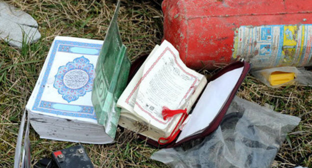 Muslim books confiscated by the law enforcers during special operation. Photo http://nac.gov.ru/ Muslim books confiscated by the law enforcers during special operation. Photo http://nac.gov.ru/