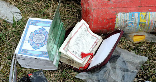 Muslim books confiscated by the law enforcers during special operation. Photo http://nac.gov.ru/ Muslim books confiscated by the law enforcers during special operation. Photo http://nac.gov.ru/