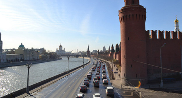 View of the Moscow river and the Kremlin from the place where Boris Nemtsov was killed. Photo by Svetlana Kravchenko for the ‘Caucasian Knot’. View of the Moscow river and the Kremlin from the place where Boris Nemtsov was killed. Photo by Svetlana Kravchenko for the ‘Caucasian Knot’.