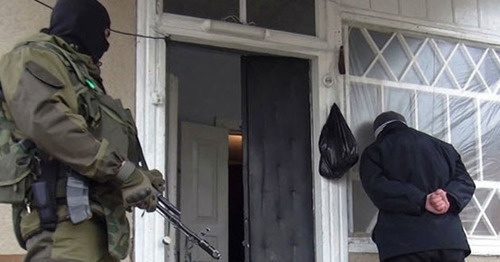The counterterrorist operation in the village of Stary Cherek. KBR, April 6, 2015. Photo http://nac.gov.ru/