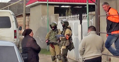 Special operation in the village of Stary Cherek. KBR, April 6, 2015. Photo http://nac.gov.ru/