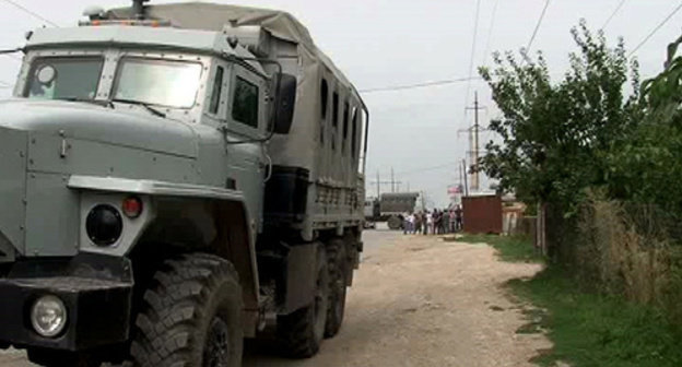 Law enforcers’ car in the Dagestani village. Photo: http://nac.gov.ru/files/6031.jpg Law enforcers’ car in the Dagestani village. Photo: http://nac.gov.ru/files/6031.jpg