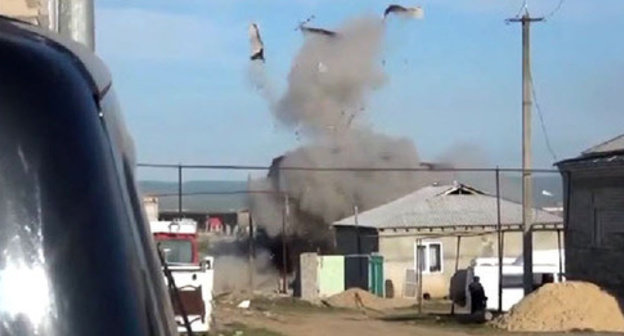 The special operation carried out in the village of Gerei-Avlak of Buynaksk. April 20, 2015. Photo http://nac.gov.ru/