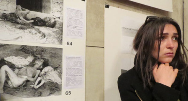 The photo exhibition dedicated to the 100th anniversary of the Ottoman Empire. Stepanakert, April 23, 2015. Photo by Alvard Grigoryan for the "Caucasian Knot" The photo exhibition dedicated to the 100th anniversary of the Ottoman Empire. Stepanakert, April 23, 2015. Photo by Alvard Grigoryan for the "Caucasian Knot"