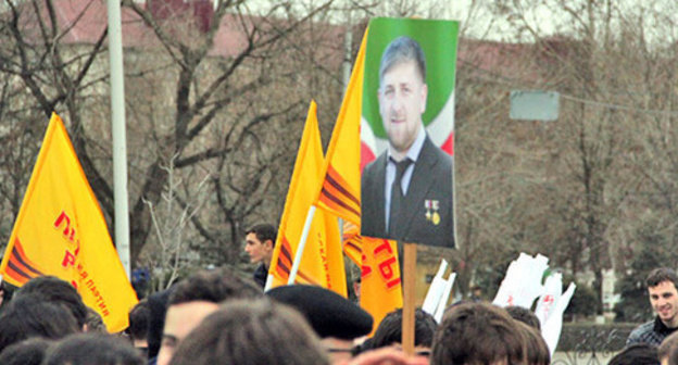 Portrait of Ramzan Kadyrov. Photo by Akhmed Aldebirov for the ‘Caucasian Knot’. Portrait of Ramzan Kadyrov. Photo by Akhmed Aldebirov for the ‘Caucasian Knot’.