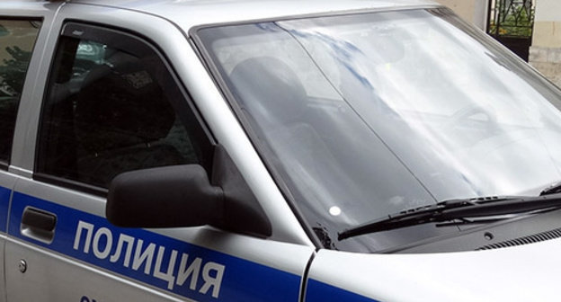 Police car. Photo by Nina Tumanova for the ‘Caucasian Knot’. Police car. Photo by Nina Tumanova for the ‘Caucasian Knot’.