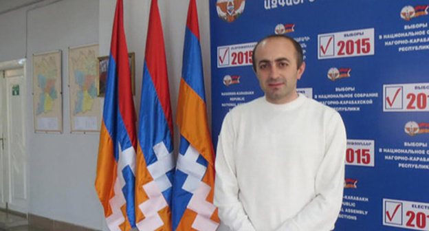 Ike Khanumyan, the chairman of the "National Revival". Stepanakert, Nagorno-Karabakh, May 4, 2015. Photo by Alvard Grigoryan for the "Caucasian Knot" Ike Khanumyan, the chairman of the "National Revival". Stepanakert, Nagorno-Karabakh, May 4, 2015. Photo by Alvard Grigoryan for the "Caucasian Knot"