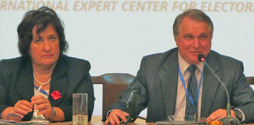 Aleksand Tsinker, the President of the International expert Centre for Electoral Systems (ICES) (in the centre) in Stepanakert. Nagorno-Karabakh. May 4, 2015. Photo by Alvard Grigoryan for the "Caucasian Knot" Aleksand Tsinker, the President of the International expert Centre for Electoral Systems (ICES) (in the centre) in Stepanakert. Nagorno-Karabakh. May 4, 2015. Photo by Alvard Grigoryan for the "Caucasian Knot"