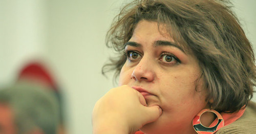 Khadija Ismayilova. Photo by Aziz Karimov for the "Caucasian Knot" Khadija Ismayilova. Photo by Aziz Karimov for the "Caucasian Knot"