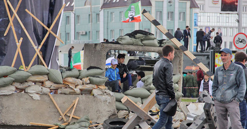 The centre of Grozny. May 9, 2015. Photo by Akhmed Aldebirov for the "Caucasian Knot" The centre of Grozny. May 9, 2015. Photo by Akhmed Aldebirov for the "Caucasian Knot"