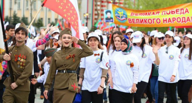 Parade of Victory Heirs in Makhachkala, May 9, 2015. Photo: press service of Dagestani leadership. Parade of Victory Heirs in Makhachkala, May 9, 2015. Photo: press service of Dagestani leadership.