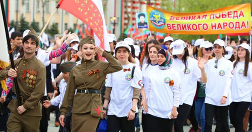 Parade of Victory Heirs in Makhachkala, May 9, 2015. Photo: press service of Dagestani leadership. Parade of Victory Heirs in Makhachkala, May 9, 2015. Photo: press service of Dagestani leadership.