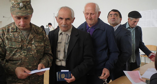 Parliamentary elections in Nagorno-Karabakh, Martuninsky District, May 3, 2015. Photo by Alvard Grigoryan for the ‘Caucasian Knot’. Parliamentary elections in Nagorno-Karabakh, Martuninsky District, May 3, 2015. Photo by Alvard Grigoryan for the ‘Caucasian Knot’.