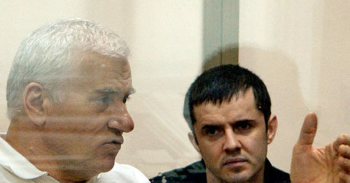 Said Amirov (left) and Yusup Djaparov during court session. Photo by Oleg Pchelov for the ‘Caucasian Knot’. Said Amirov (left) and Yusup Djaparov during court session. Photo by Oleg Pchelov for the ‘Caucasian Knot’.