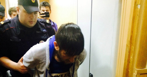 Deni Mirzoev at the Tverskoy District Court of Moscow, May 29, 2015. Photo by Yulia Buslavskaya for the ‘Caucasian Knot’. Deni Mirzoev at the Tverskoy District Court of Moscow, May 29, 2015. Photo by Yulia Buslavskaya for the ‘Caucasian Knot’.