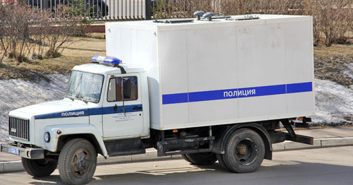 A police car. Photo by Magomed Tuaev for the "Caucasian Knot" A police car. Photo by Magomed Tuaev for the "Caucasian Knot"