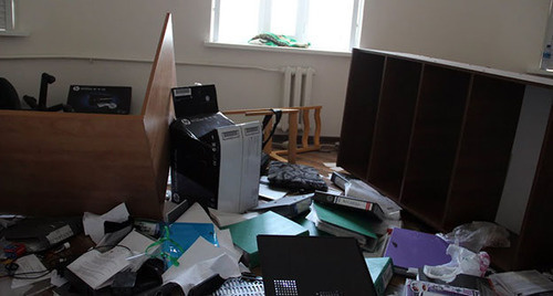 Furniture in office of the Joint Mobile Group (JMG) of the Committee against Torture. Grozny, June 3, 2015 Furniture in office of the Joint Mobile Group (JMG) of the Committee against Torture. Grozny, June 3, 2015