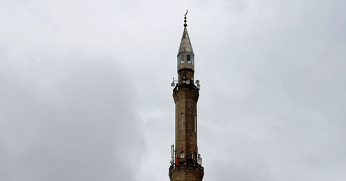 Mosque minaret. Photo by Magomed Magomedov for the "Caucasian Knot" Mosque minaret. Photo by Magomed Magomedov for the "Caucasian Knot"