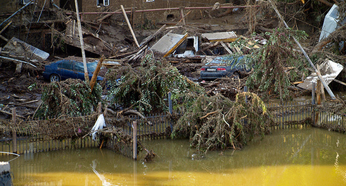 The territory of the flooded Tbilisi zoo. Photo by Beslan Kmuzov for the "Caucasian Knot"