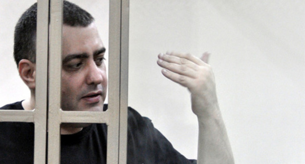 The defendant Zubair Mutaev lays before the court. Photo by Oleg Pchyolov for the "Caucasian Knot" The defendant Zubair Mutaev lays before the court. Photo by Oleg Pchyolov for the "Caucasian Knot"