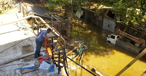 The consequences of the flooding in Georgia. June 2015. Photo by Beslan Kmuzov for the "Caucasian Knot" The consequences of the flooding in Georgia. June 2015. Photo by Beslan Kmuzov for the "Caucasian Knot"