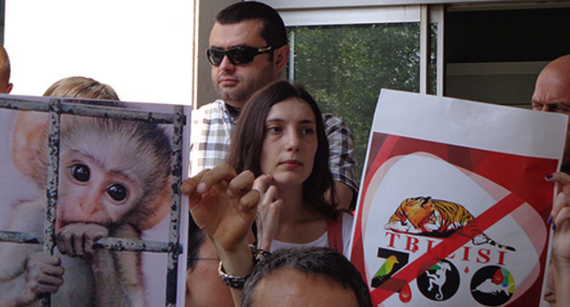 Protesters in Tbilisi. Photo by Inna Kukudzhanova for the ‘Caucasian Knot’. Protesters in Tbilisi. Photo by Inna Kukudzhanova for the ‘Caucasian Knot’.