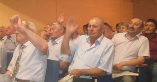 The congress of the "Adyge-Khase-Circassian Parliament", KChR, Cherkessk, June 27, 2015. Photo by Asya Kapaeva for the "Caucasian Knot" The congress of the "Adyge-Khase-Circassian Parliament", KChR, Cherkessk, June 27, 2015. Photo by Asya Kapaeva for the "Caucasian Knot"