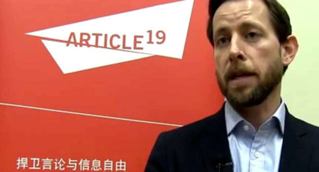 Thomas Hughes, executive director of the human rights organization "Article 19". Photo provided by the press-service of Article 19. Thomas Hughes, executive director of the human rights organization "Article 19". Photo provided by the press-service of Article 19.