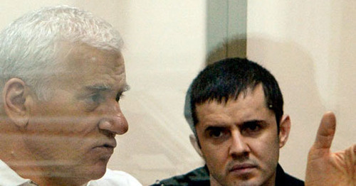 Said Amirov (left) and Yusup Djaparov during court session. Photo by Oleg Pchelov for the ‘Caucasian Knot’. Said Amirov (left) and Yusup Djaparov during court session. Photo by Oleg Pchelov for the ‘Caucasian Knot’.