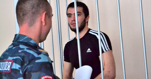 Khavazh Temirsultanov (to the right) in the courtroom. Sochi, July 2015. Photo by Svetlana Kravchenko for the "Caucasian Knot" Khavazh Temirsultanov (to the right) in the courtroom. Sochi, July 2015. Photo by Svetlana Kravchenko for the "Caucasian Knot"