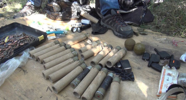 Ammunition confiscated in the course of the special operation in the Baksan District. July 14, 2015. Photo nac.gov.ru Ammunition confiscated in the course of the special operation in the Baksan District. July 14, 2015. Photo nac.gov.ru