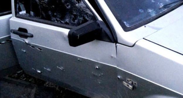 A car with the traces of use of firearms. Photo http://nac.gov.ru/
A car with the traces of use of firearms. Photo http://nac.gov.ru/