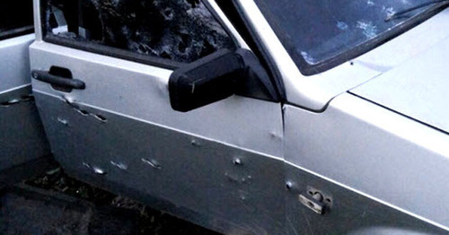 A car with the traces of use of firearms. Photo http://nac.gov.ru/
A car with the traces of use of firearms. Photo http://nac.gov.ru/