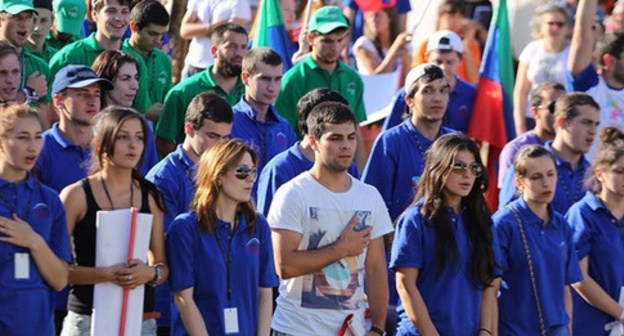 The participants of the North-Caucasian Youth Forum "Mashuk-2015". Photo http://www.riadagestan.ru/ The participants of the North-Caucasian Youth Forum "Mashuk-2015". Photo http://www.riadagestan.ru/