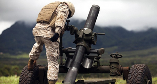 Soldier on the frontline. Photo: http://aze.az/news_minoborony_ar_diversiya_121934.html
