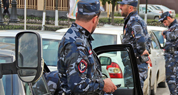 Chechen policemen. Photo by Magomed Magomedov for the ‘Caucasian Knot’. 