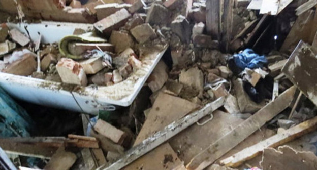 Apartment destroyed during special operation, Nalchik, August 3, 2015. Photo: http://nac.gov.ru Apartment destroyed during special operation, Nalchik, August 3, 2015. Photo: http://nac.gov.ru