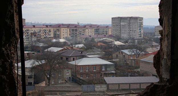 View of Tskhinvali from the window of a demolished flat on a 7th floor, December 2013. Photo by Mariya Kotaeva for the "Caucasian Knot" View of Tskhinvali from the window of a demolished flat on a 7th floor, December 2013. Photo by Mariya Kotaeva for the "Caucasian Knot"