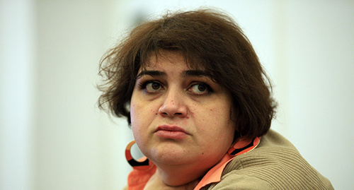 Khadija Ismayilova. Photo by Aziz Karimov for the "Caucasian Knot" Khadija Ismayilova. Photo by Aziz Karimov for the "Caucasian Knot"