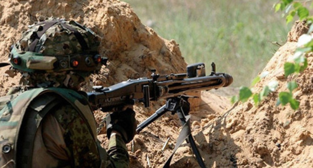 Soldier on the front line. Photo: © Sputnik/ Sputnik Azerbaijan, http://sputnik-ossetia.ru/world/20150725/357263.html Soldier on the front line. Photo: © Sputnik/ Sputnik Azerbaijan, http://sputnik-ossetia.ru/world/20150725/357263.html